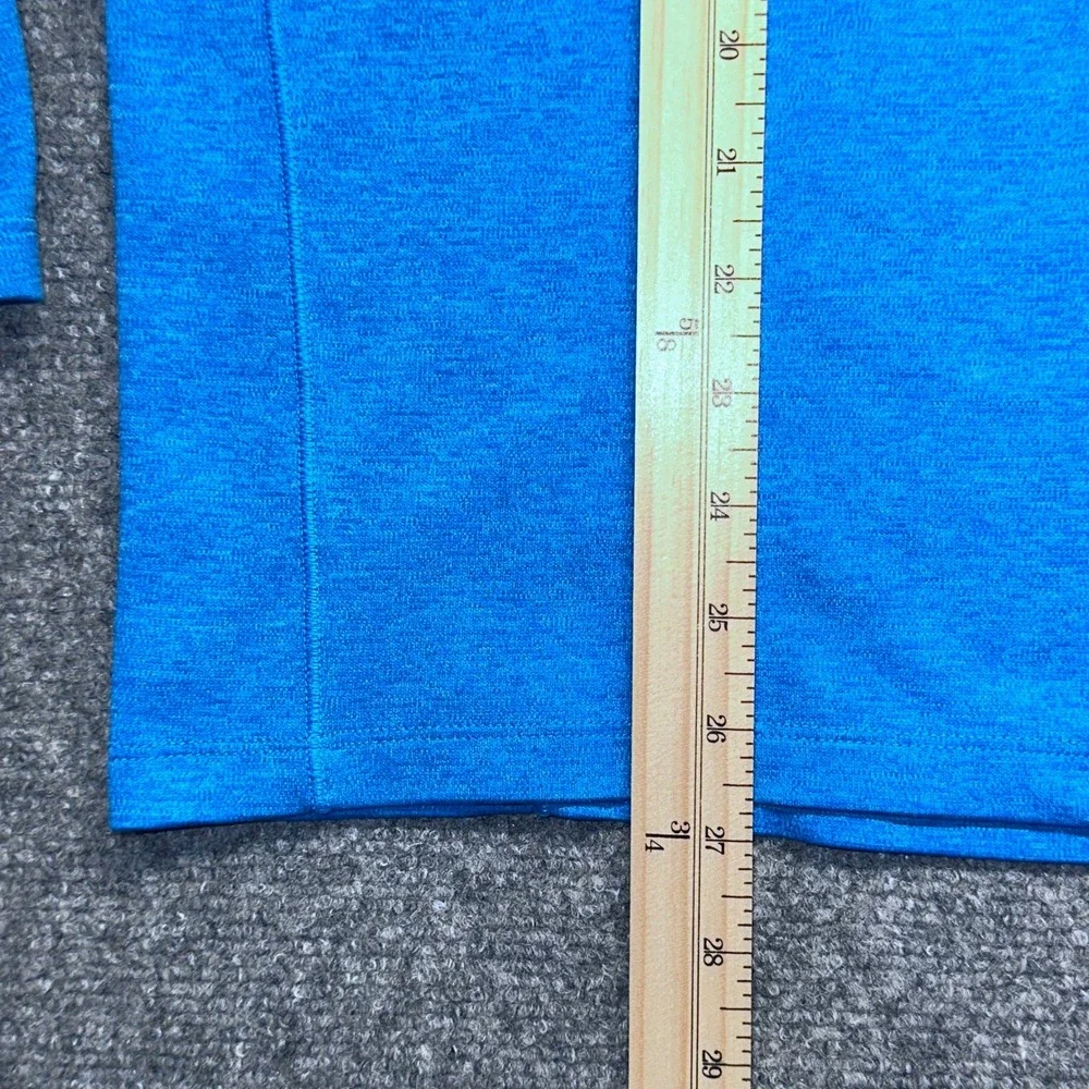 The North Face Mens L‎ G Blue FlashDry 1/4 Zip Pullover Athletic Shirt